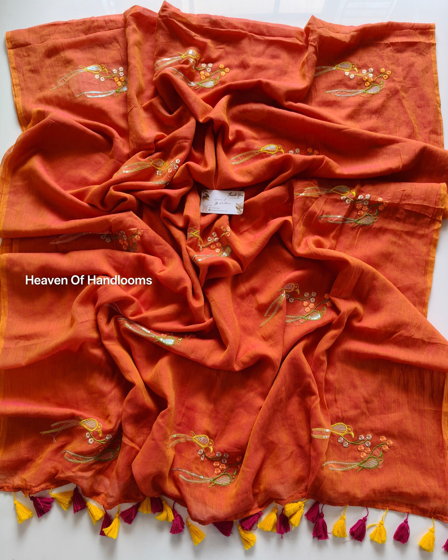 Festive Saree - Dual Candy  Parrots