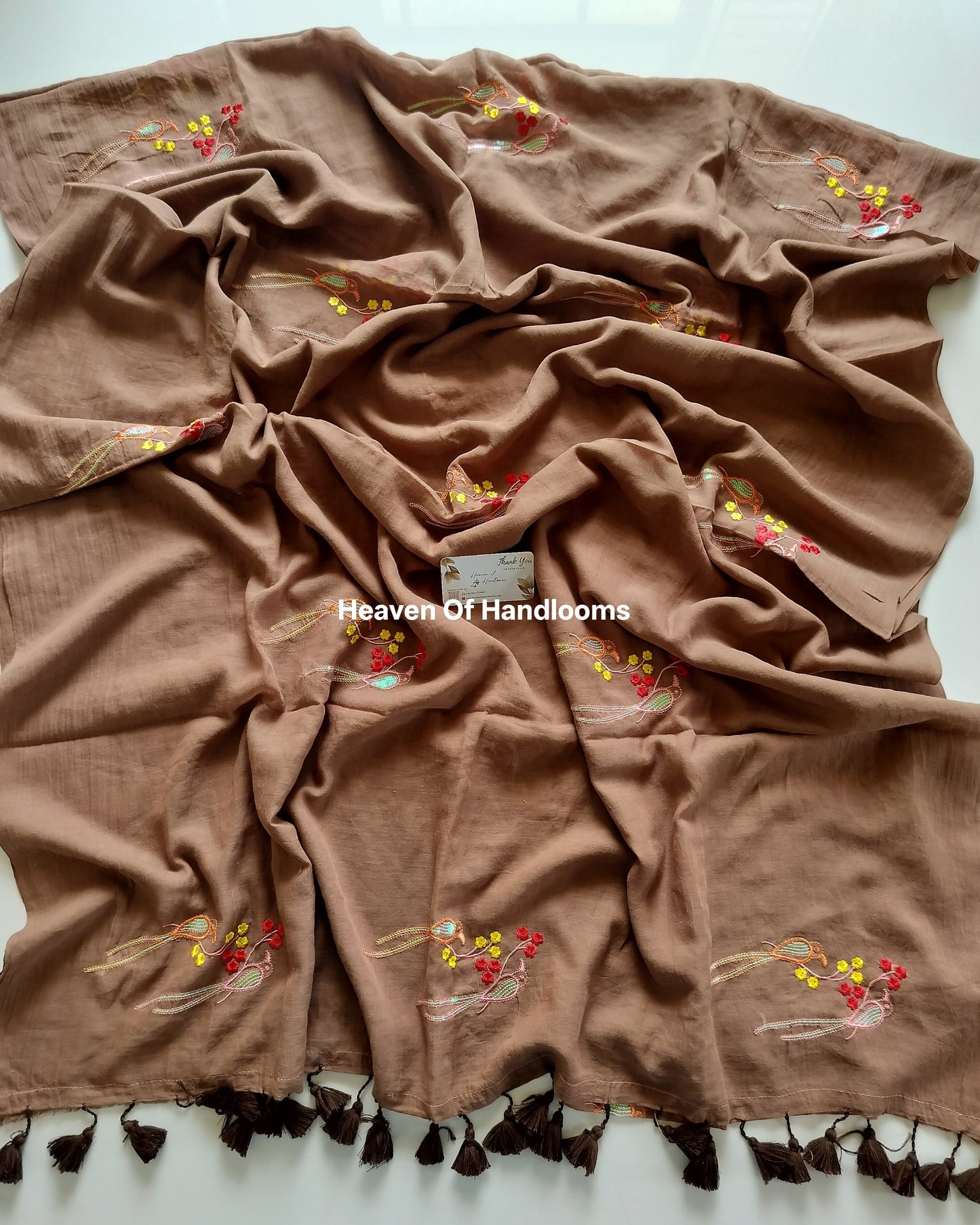 Festive Saree - Choco Parrots