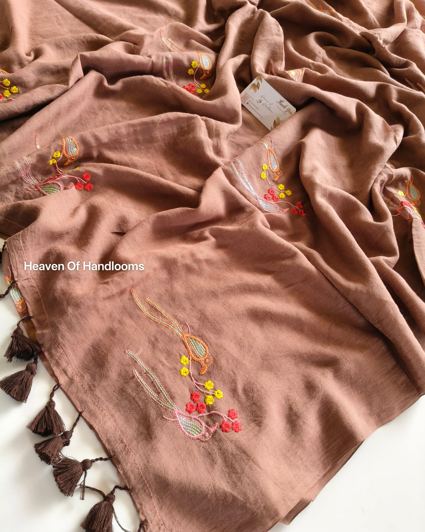 Festive Saree - Choco Parrots