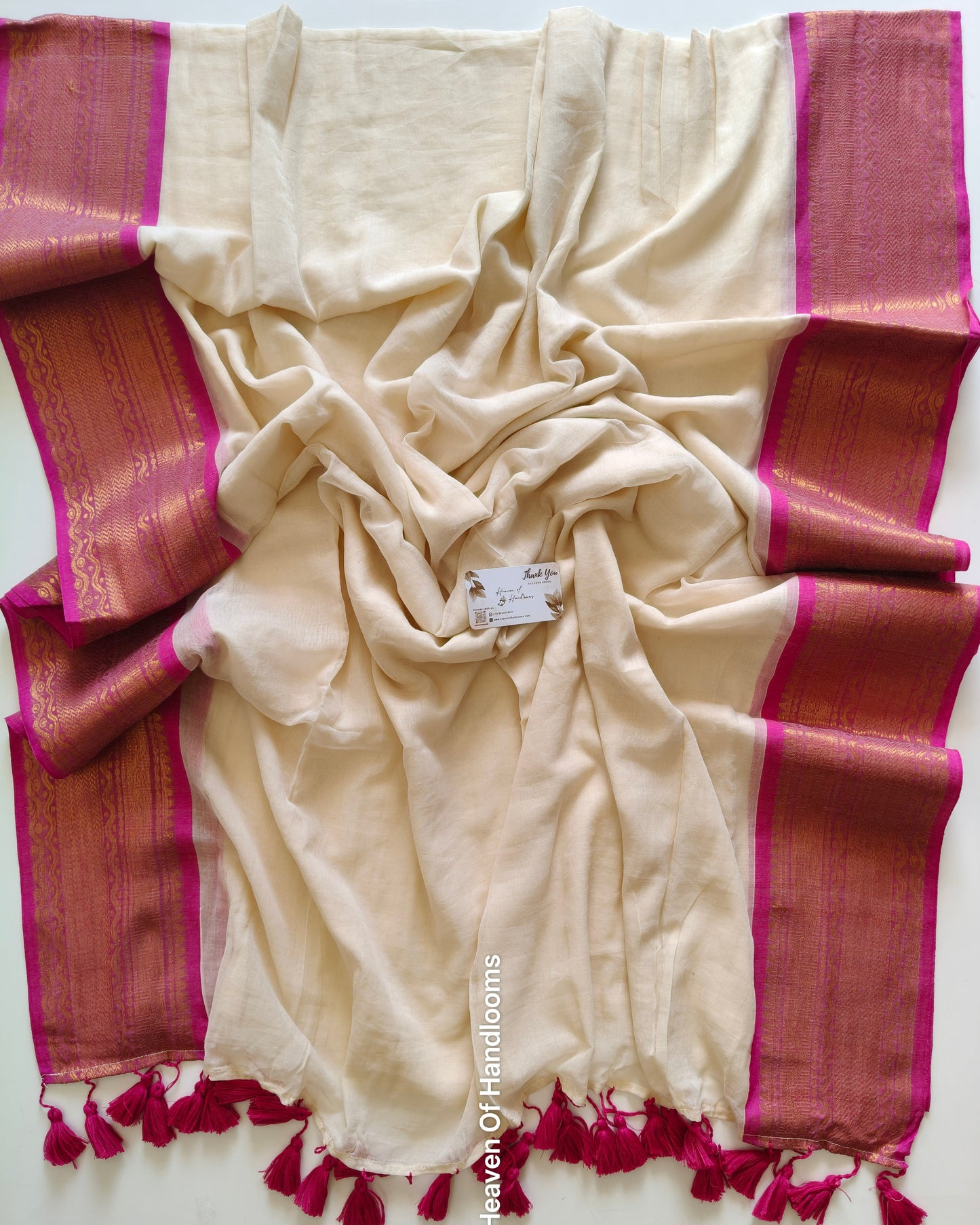 Onam-Vishu Saree -Bold Pink