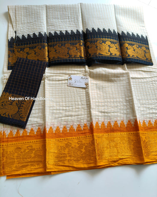 GANGA JAMUNA Black with Yellow