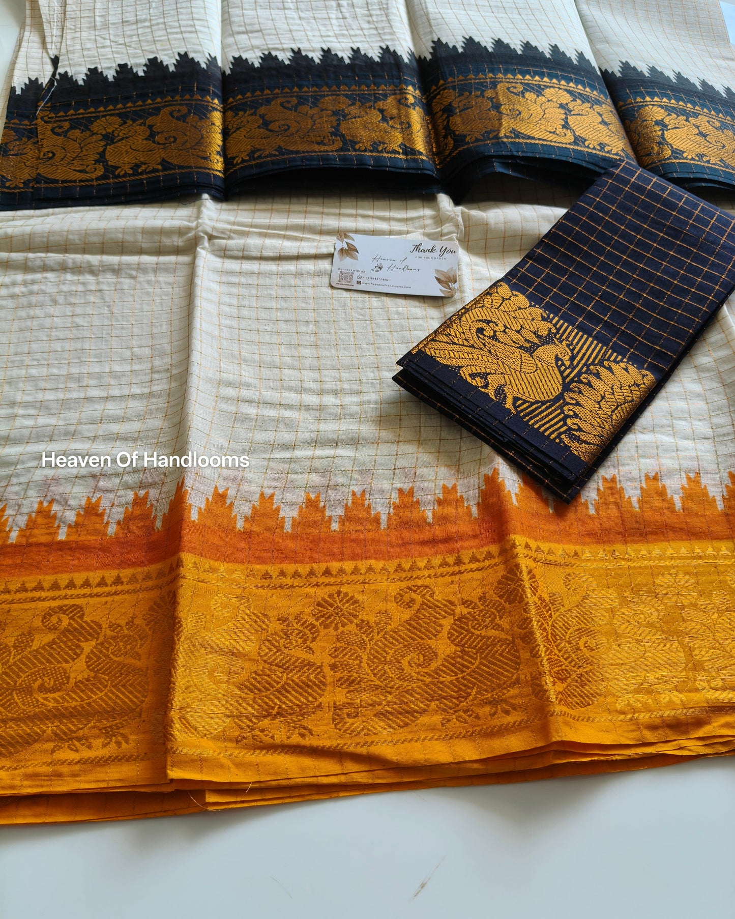 GANGA JAMUNA Black with Yellow