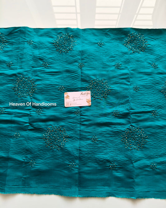 Blouse Material -Teal Blue