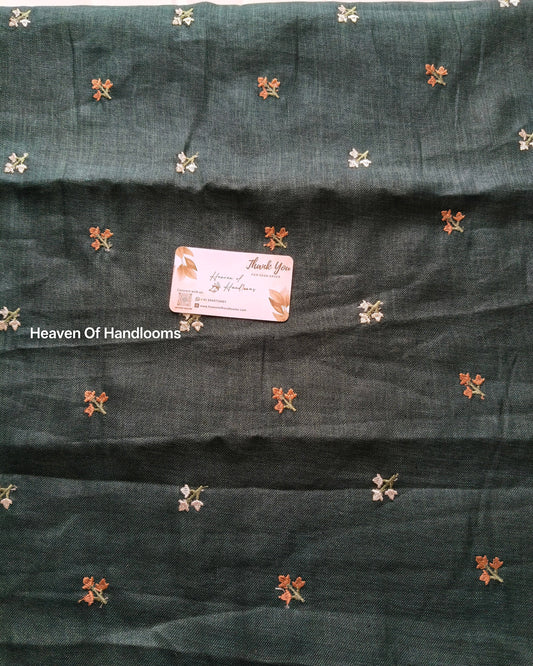 Blouse Material -Green Poo