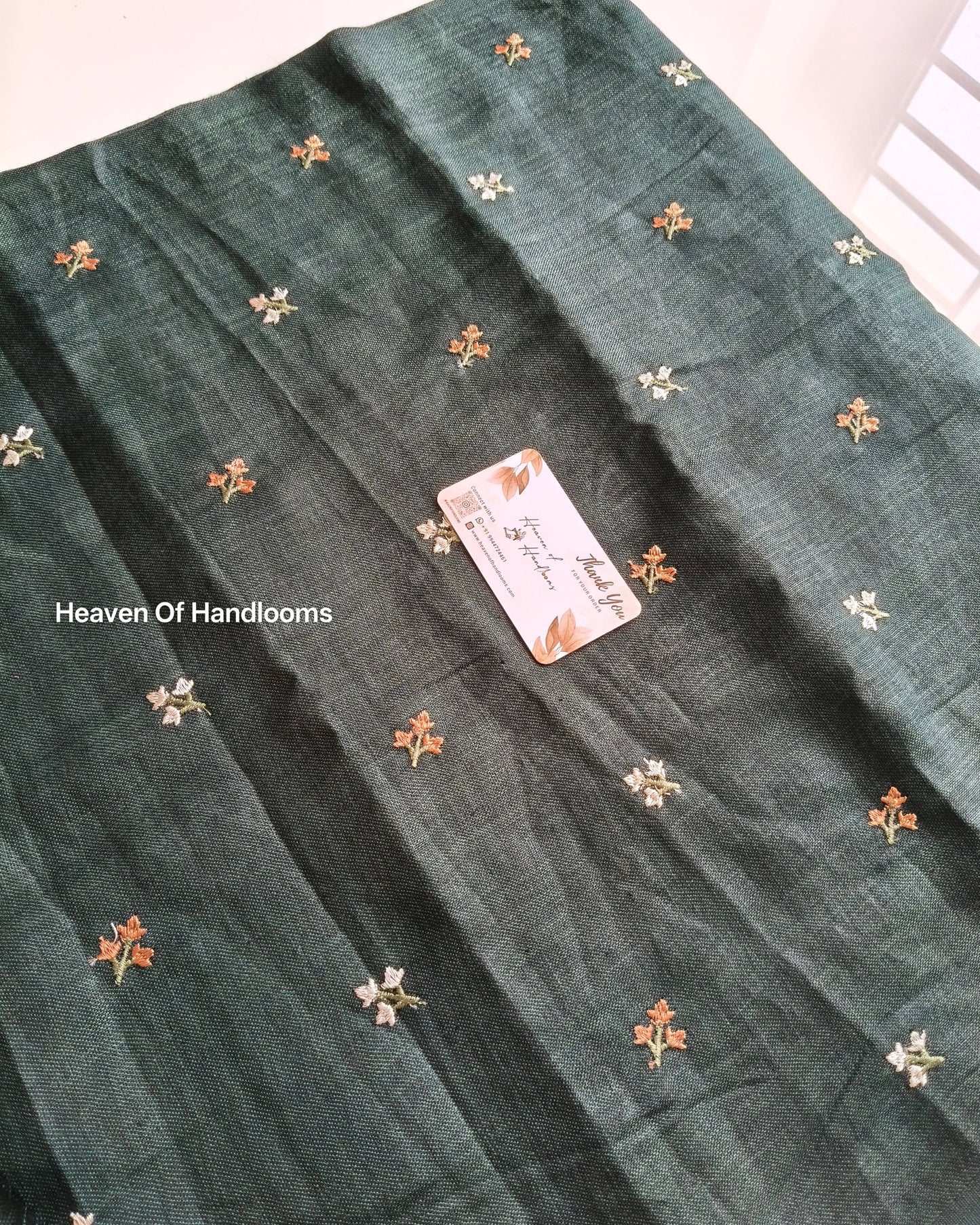 Blouse Material -Green Poo