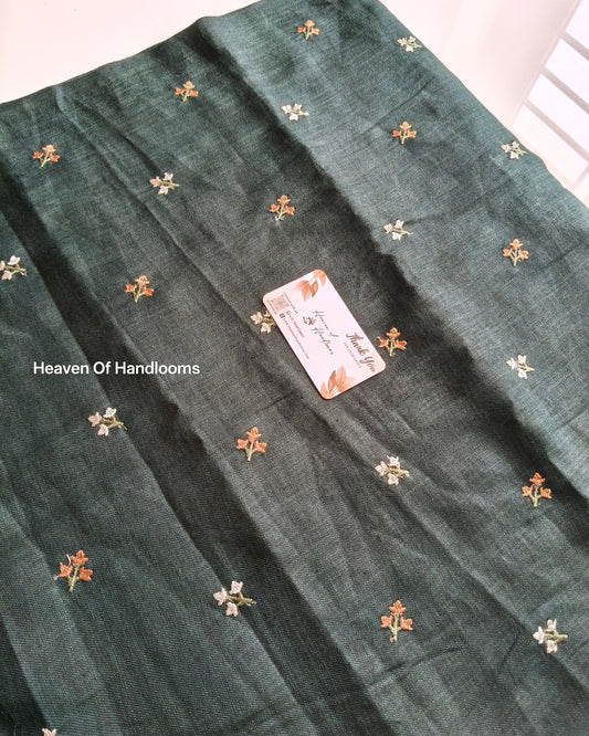 Blouse Material -Green Poo