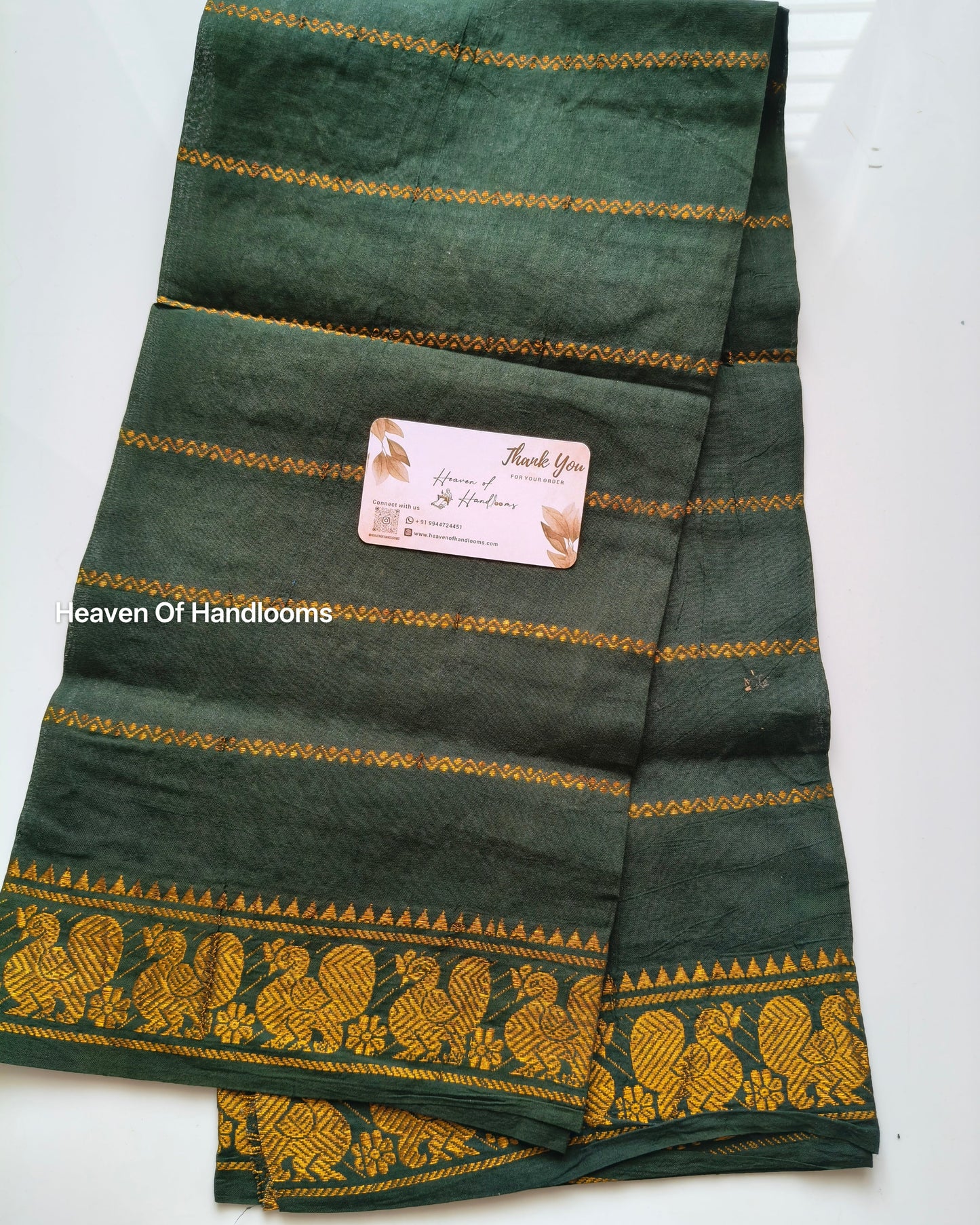 Blouse Material -Green Velthari