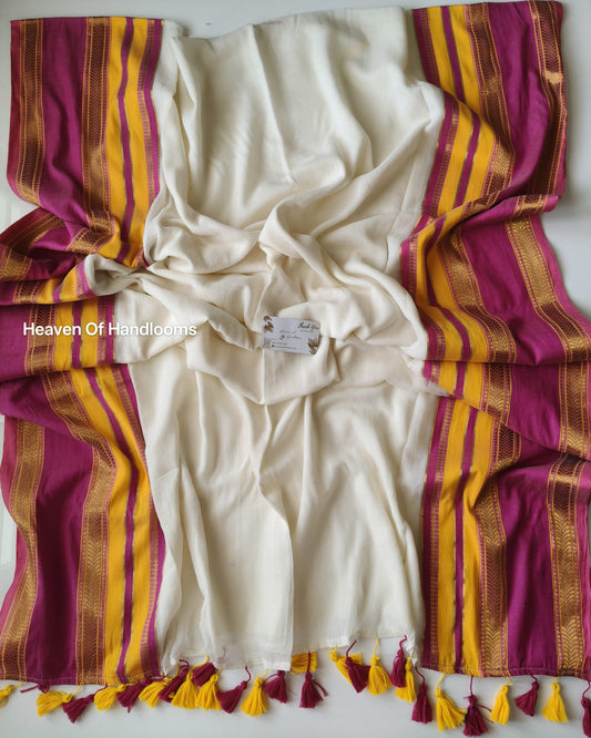 Onam-Vishu Saree -Manjal Pink