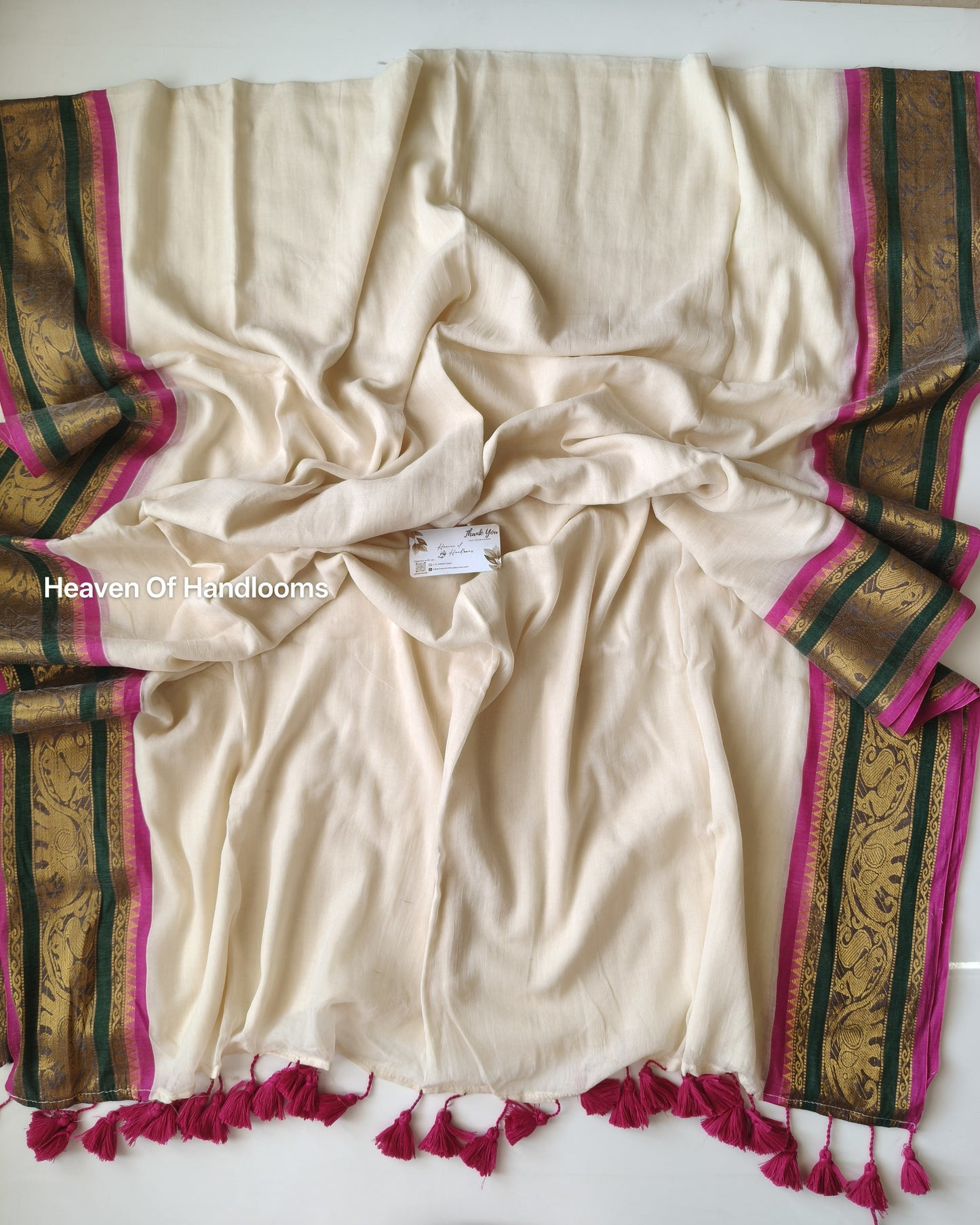 Onam-Vishu Saree -Elephant Border