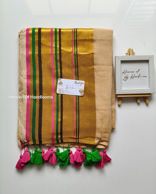 Onam-Vishu Saree - Line Rose