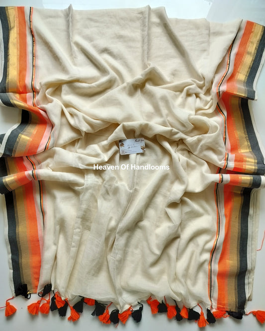 Onam-Vishu Saree -Saffron