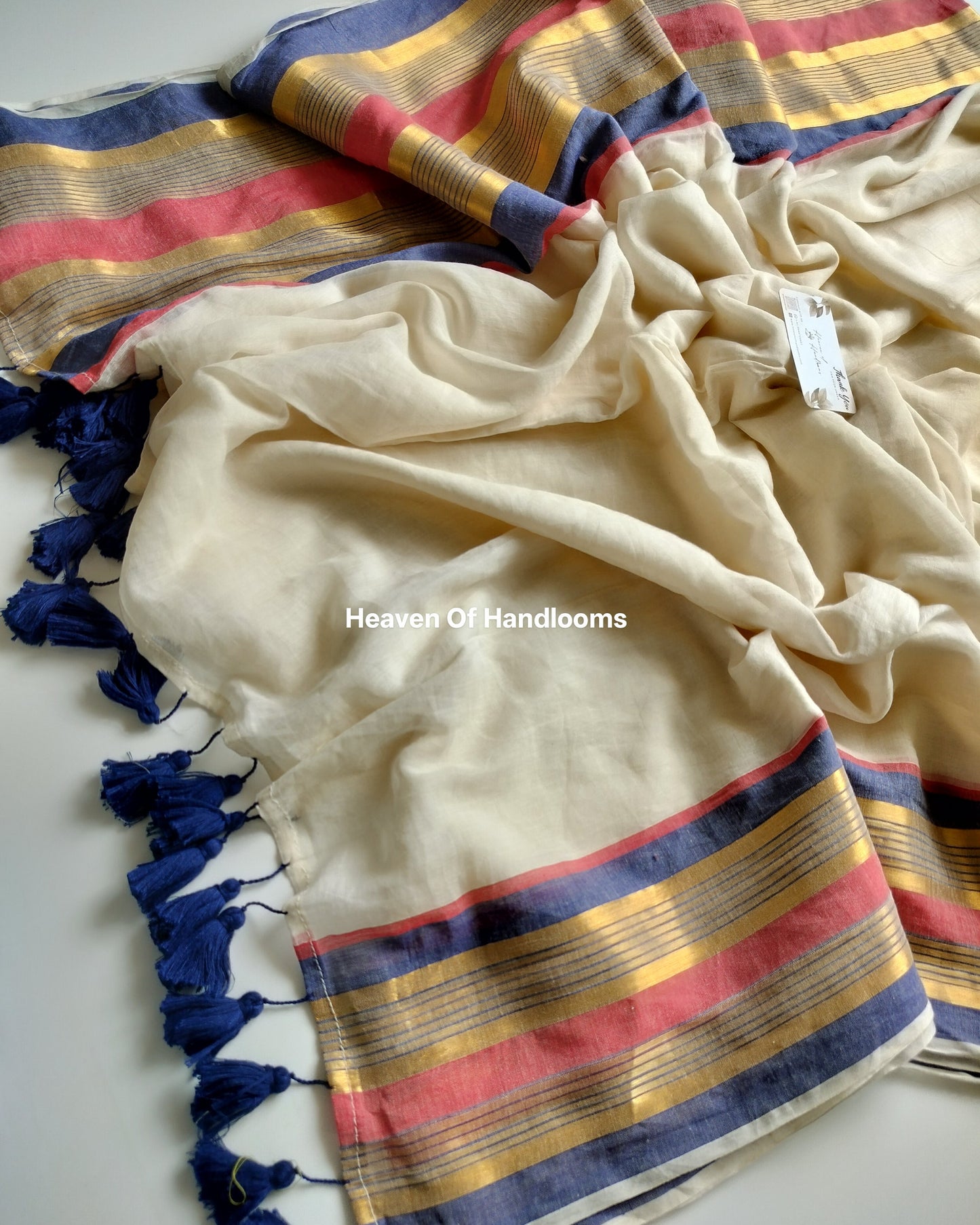 Onam-Vishu Saree -Blue Border
