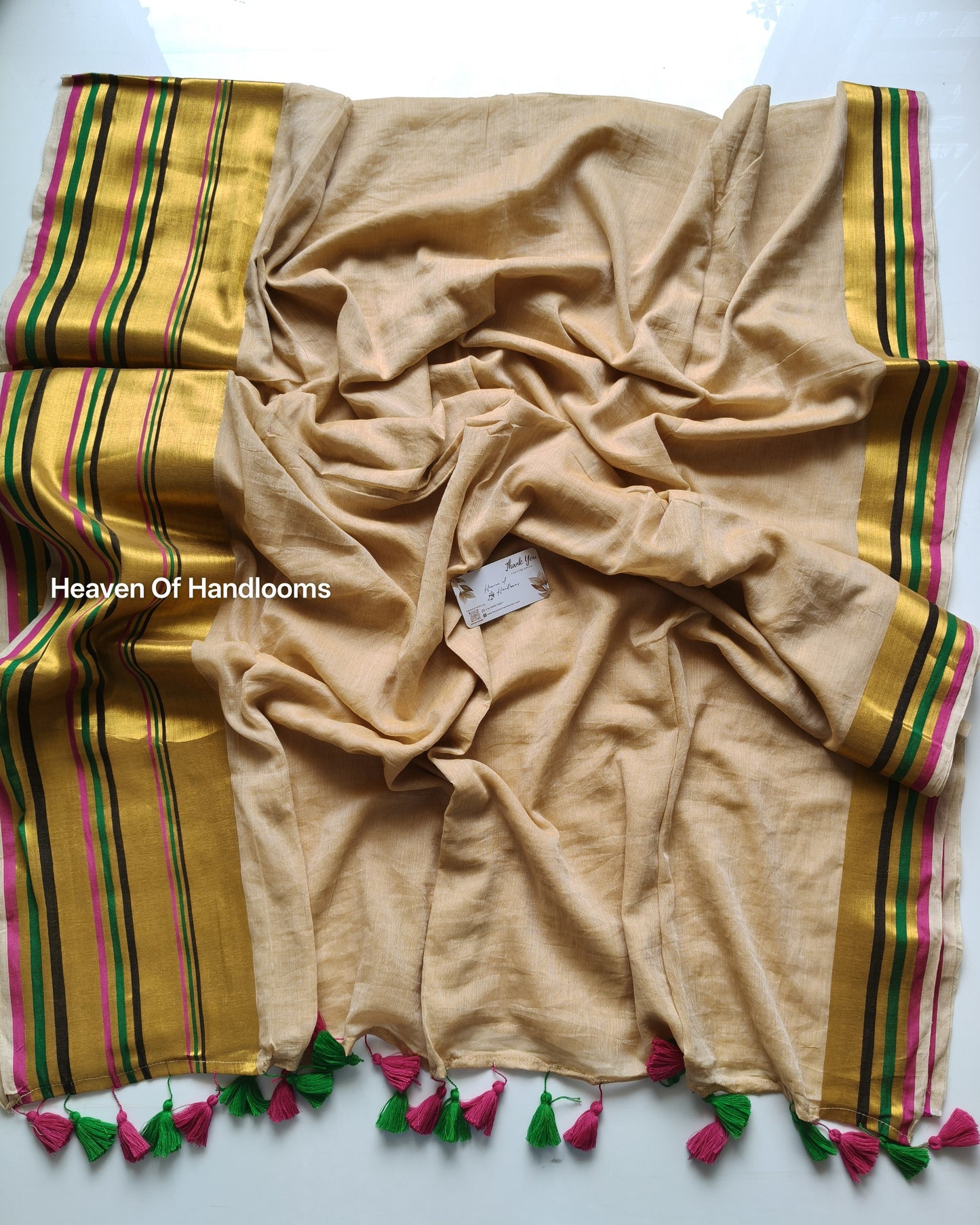 Onam-Vishu Saree - Line Rose