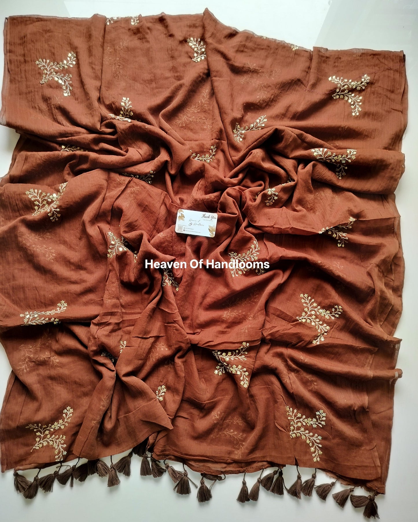 Festive Saree - Brown Squence