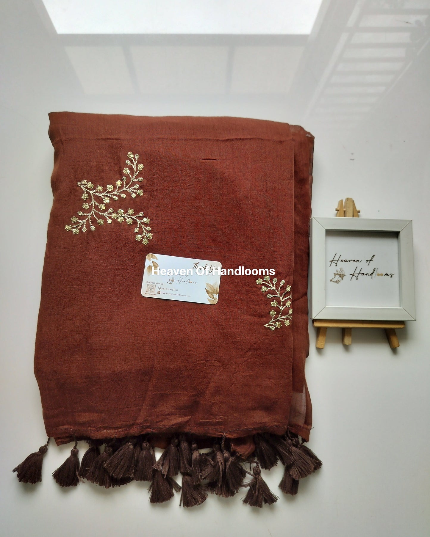 Festive Saree - Brown Squence