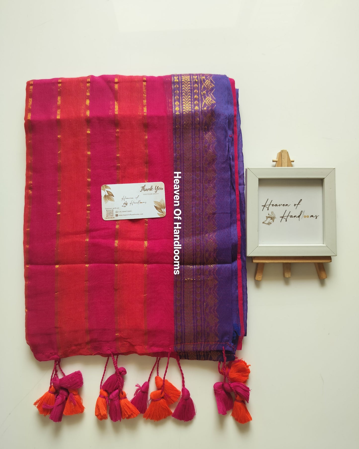 Festive Saree - Rani Dual Tone Border
