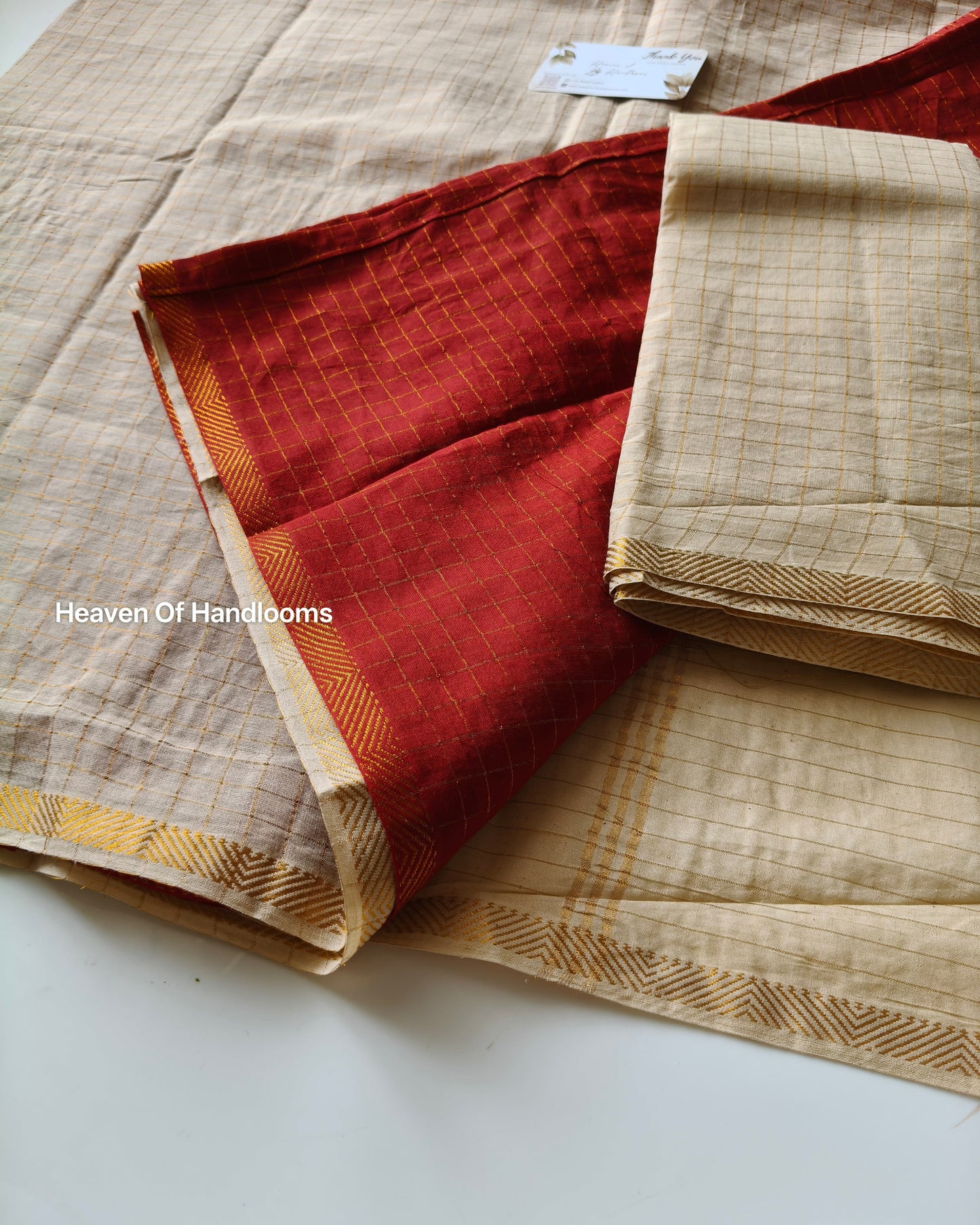 Cream Pallu Zari Kattam