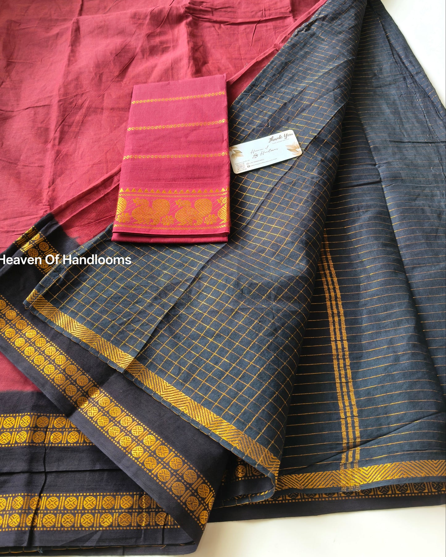 Black Pallu Ruthratcham