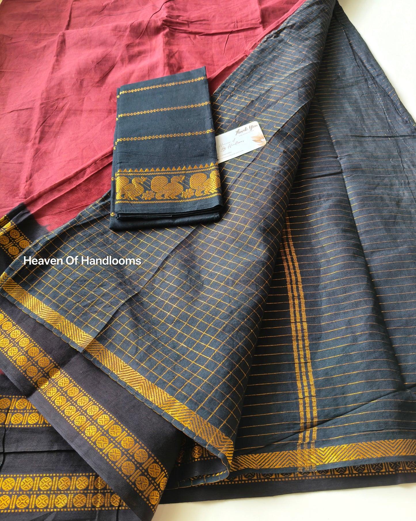 Black Pallu Ruthratcham