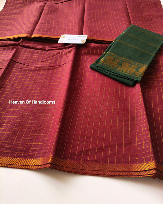 Maroon Zari Kattam