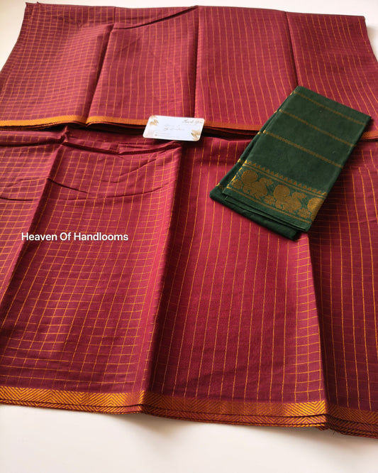 Maroon Zari Kattam
