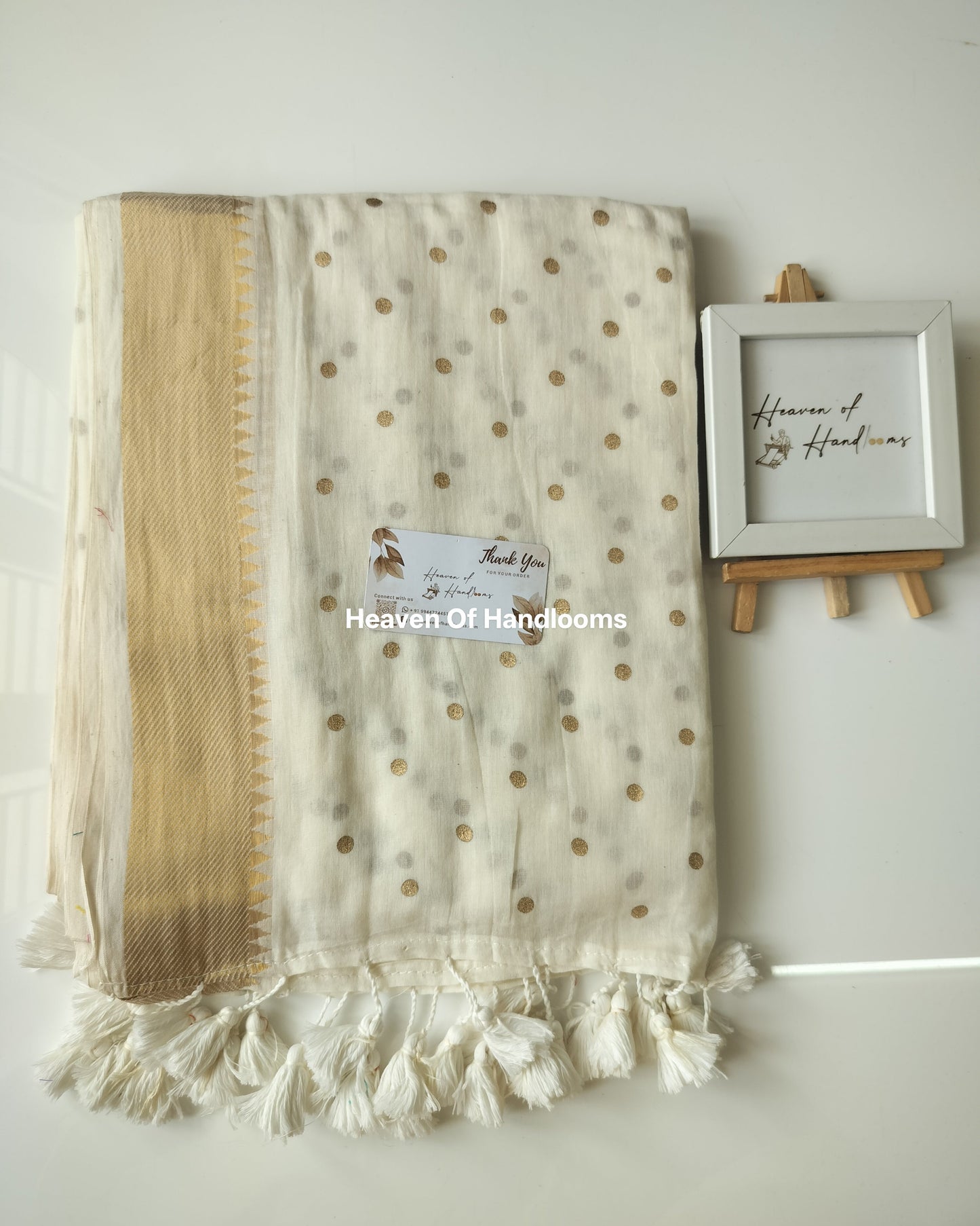 Onam-Vishu Saree -Temple Polka