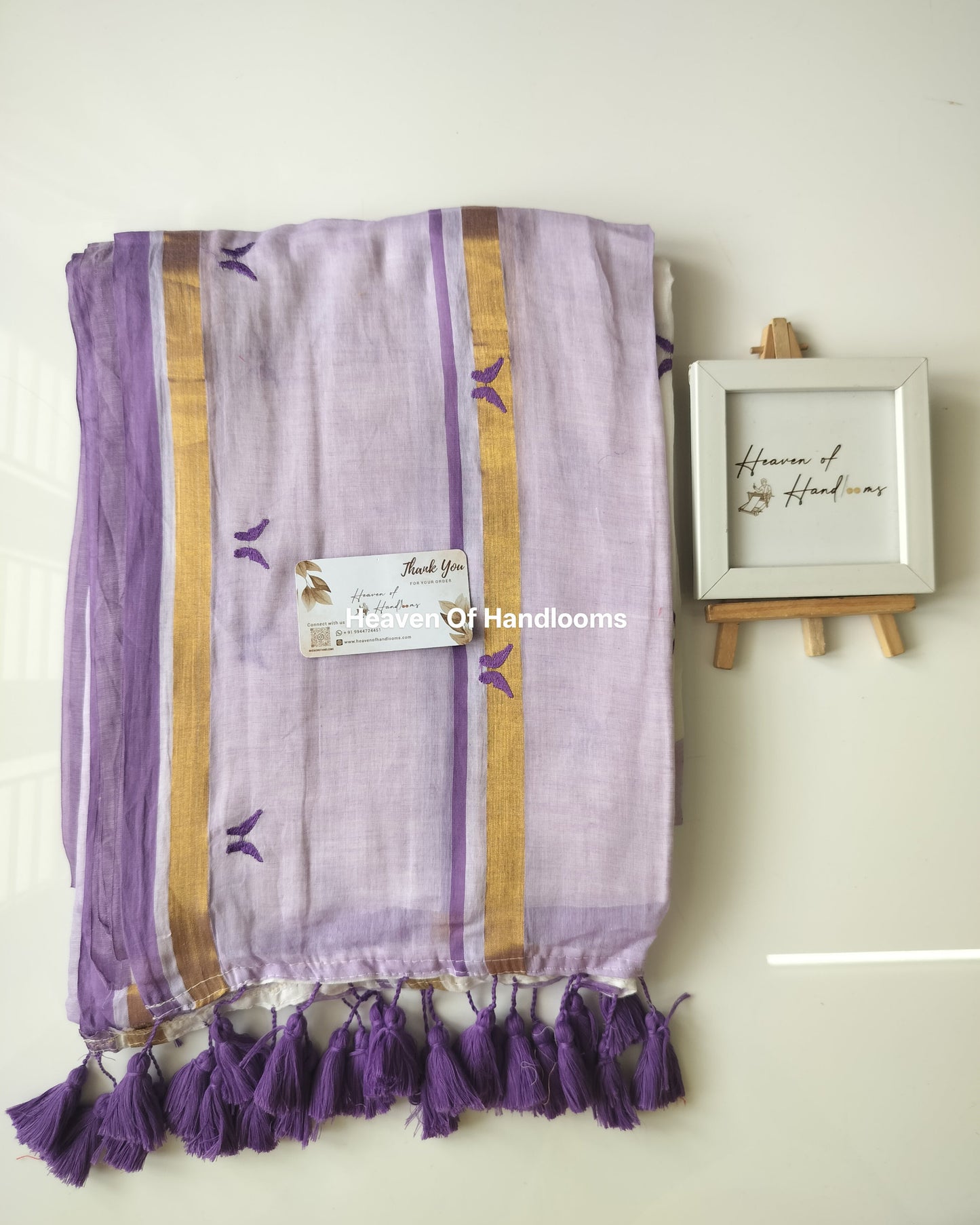 Onam-Vishu Saree - Purple Fly