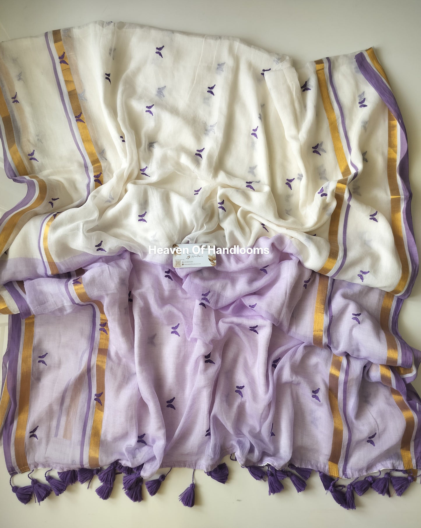 Onam-Vishu Saree - Purple Fly