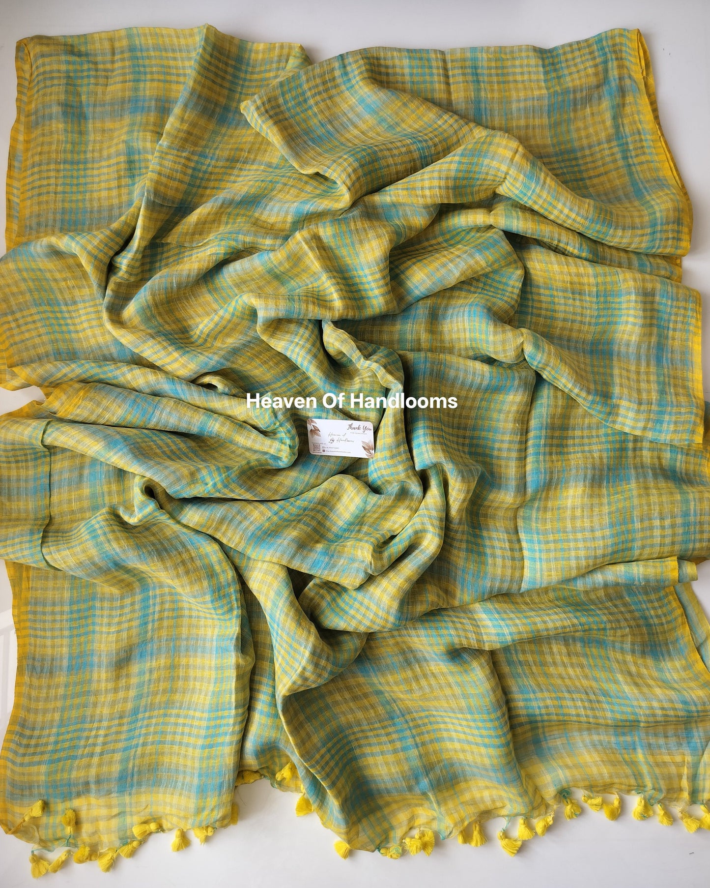 Linen by Linen - Classic Yellow Blue