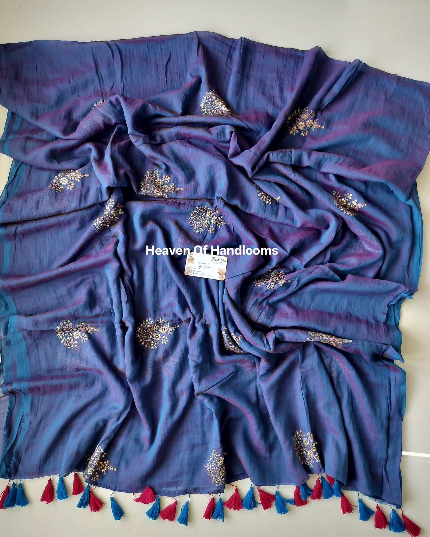Festive Saree - Dual Floral Seq