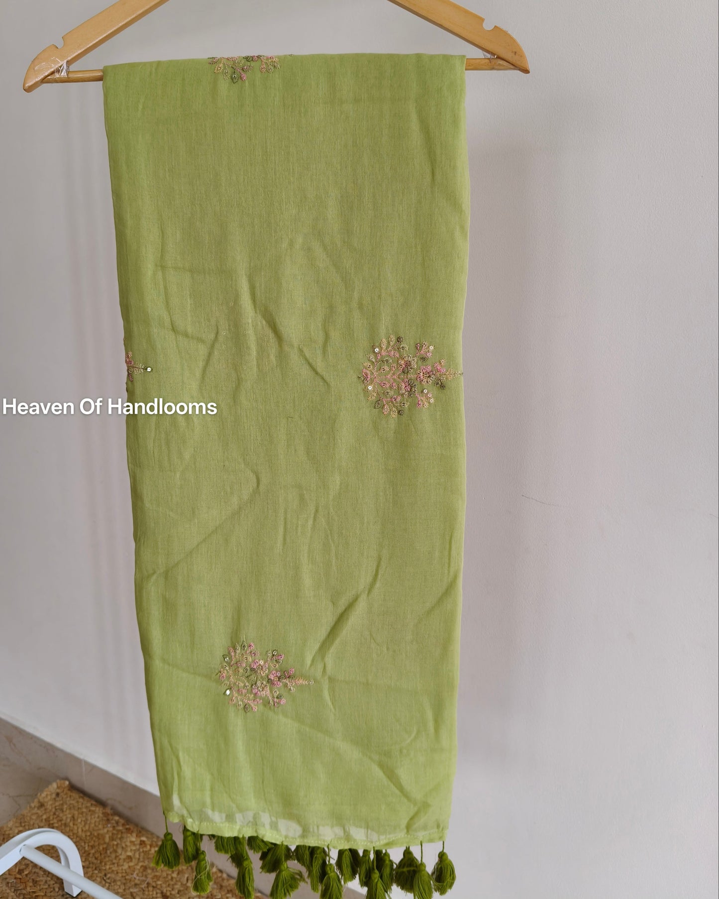 Festive Saree - Pastel Green