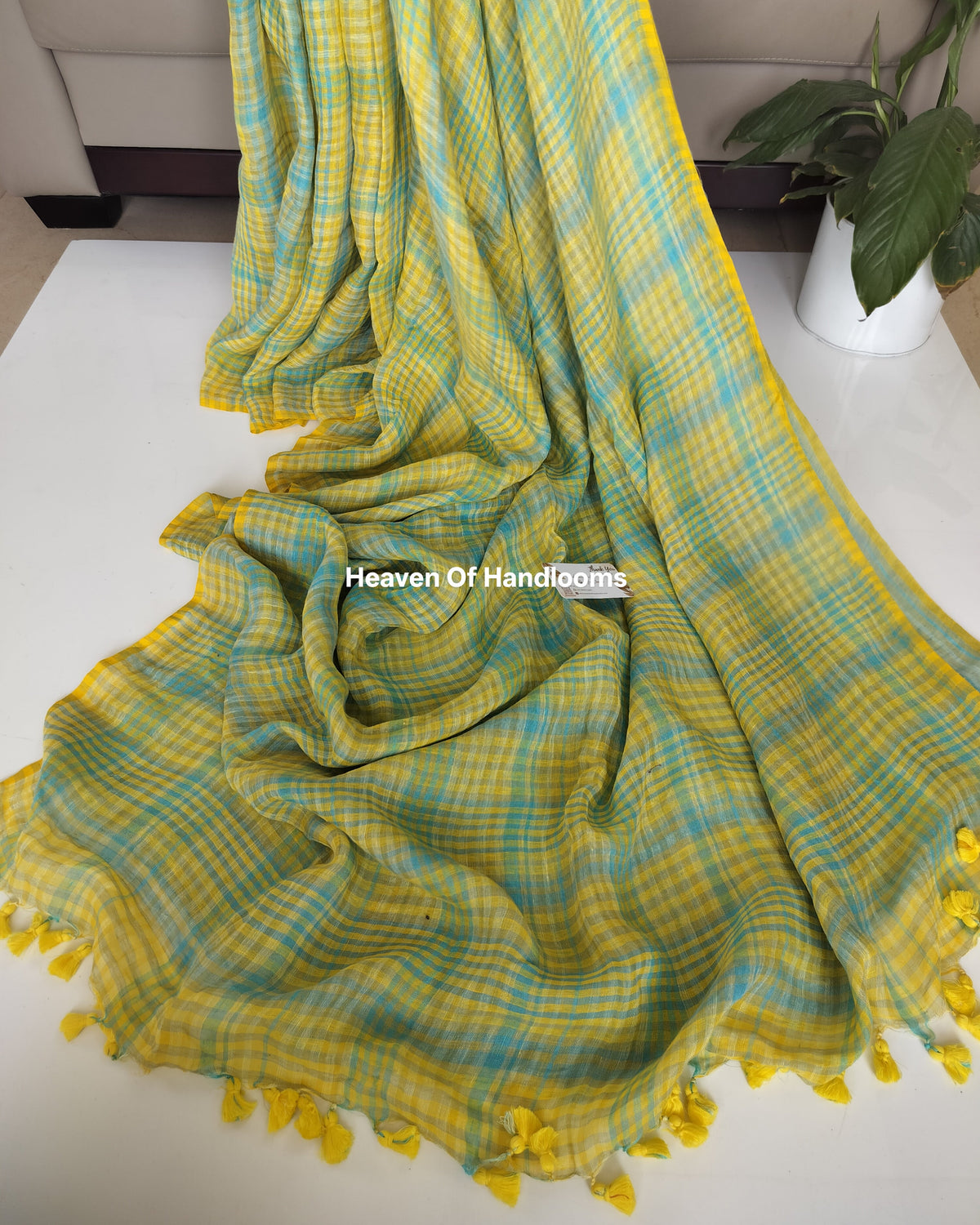 Linen by Linen - Classic Yellow Blue
