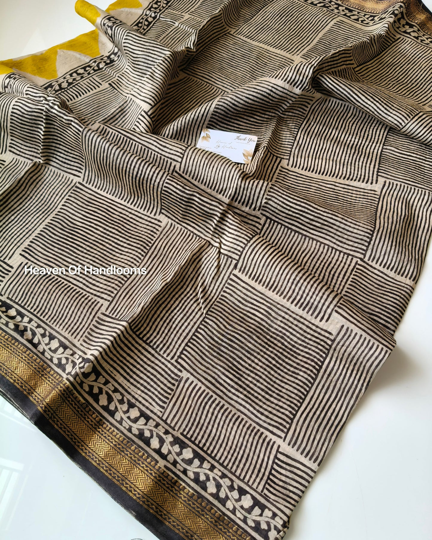 Tri Yellow Silk