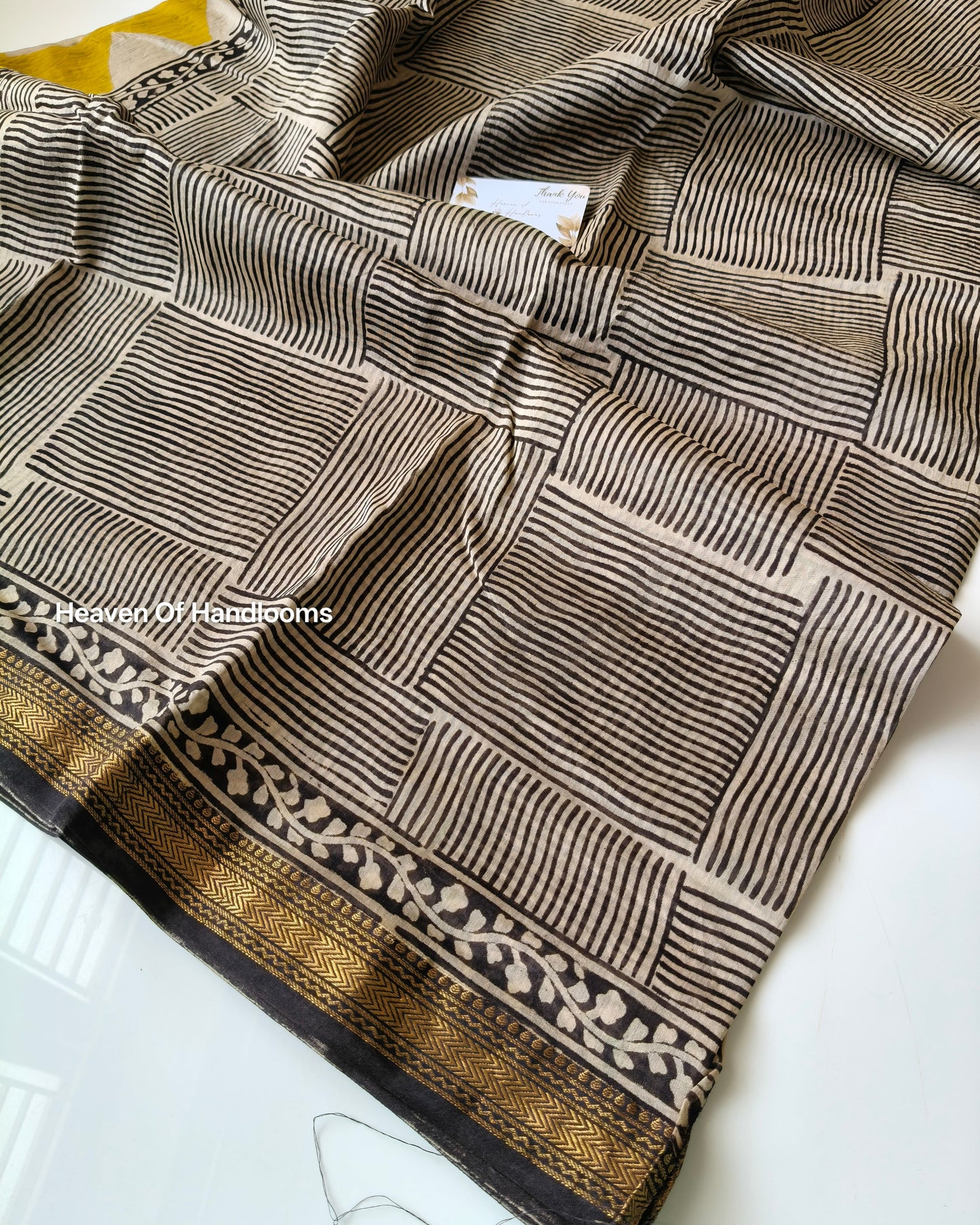 Tri Yellow Silk