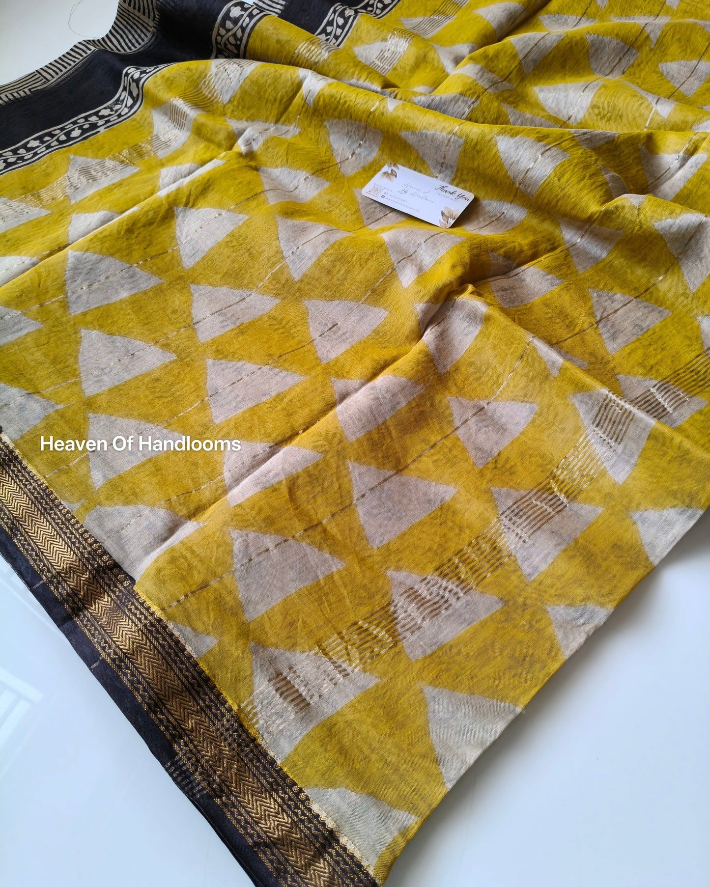 Tri Yellow Silk