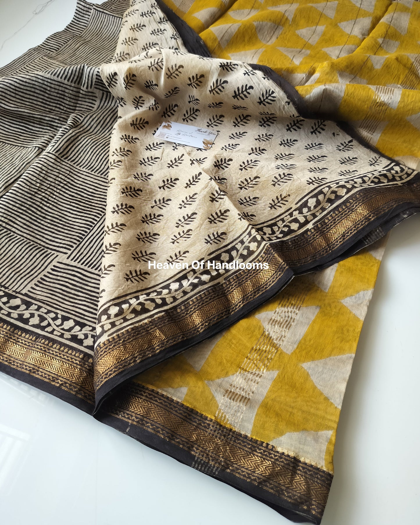 Tri Yellow Silk