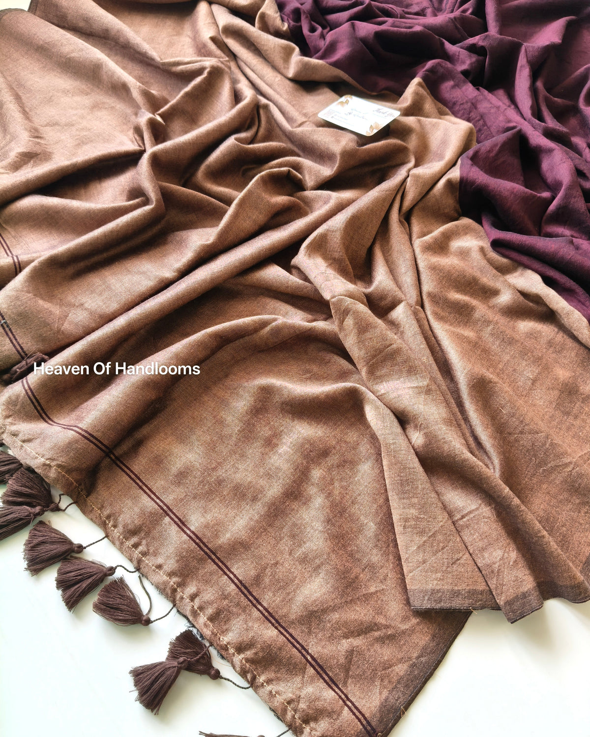 Festive Saree - Deep Wine