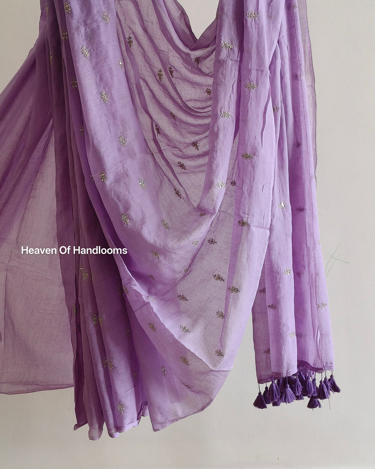 Festive Saree - Lilac Floral Seq