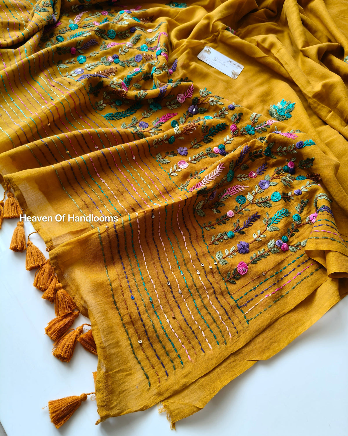 Premium Hand Stitch - Must Mustard