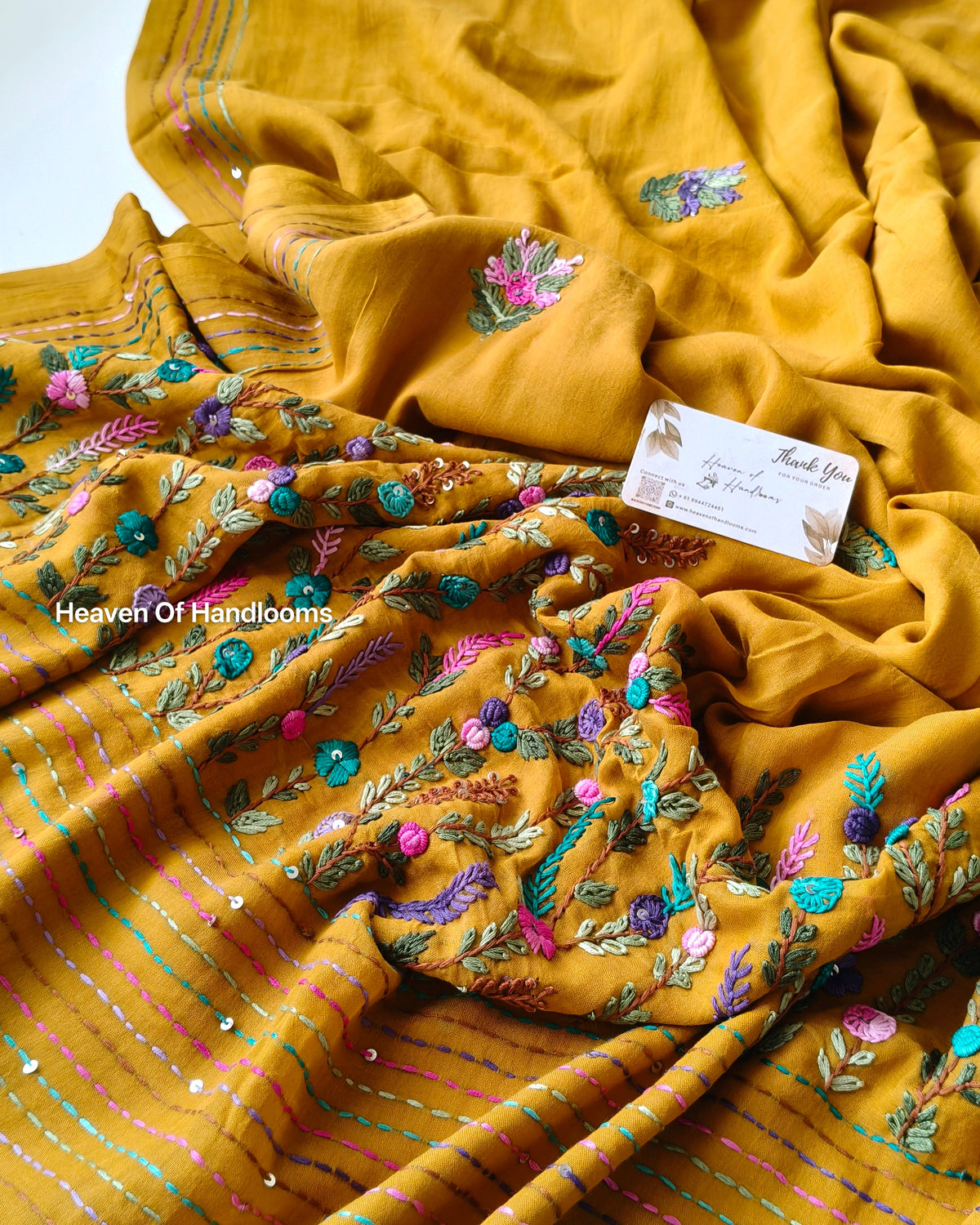 Premium Hand Stitch - Must Mustard