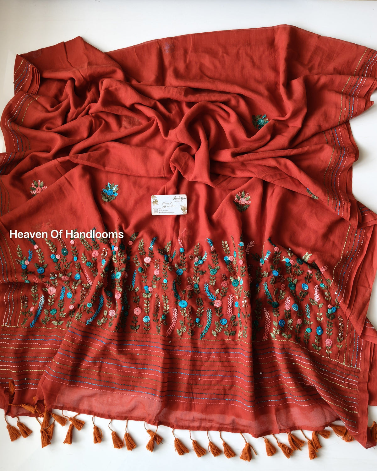 Premium Hand Stitch - Rust Red