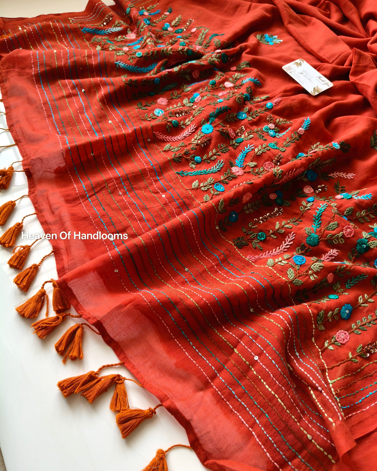 Premium Hand Stitch - Rust Red