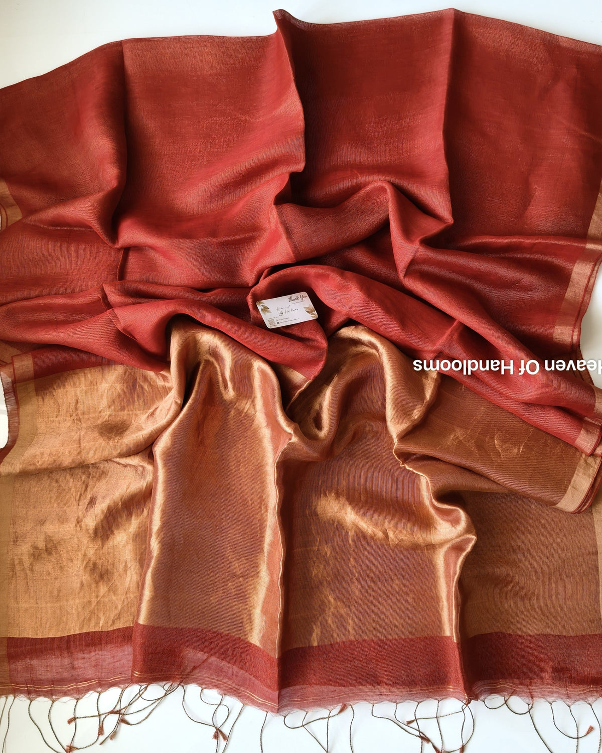 Linen by Silk - Crimson Antique Gold