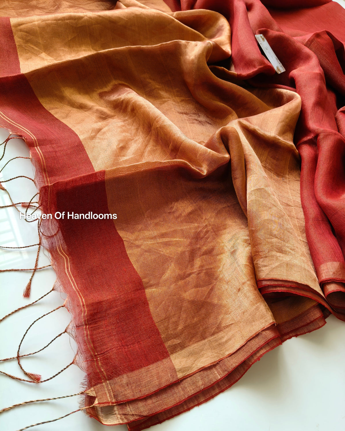 Linen by Silk - Crimson Antique Gold