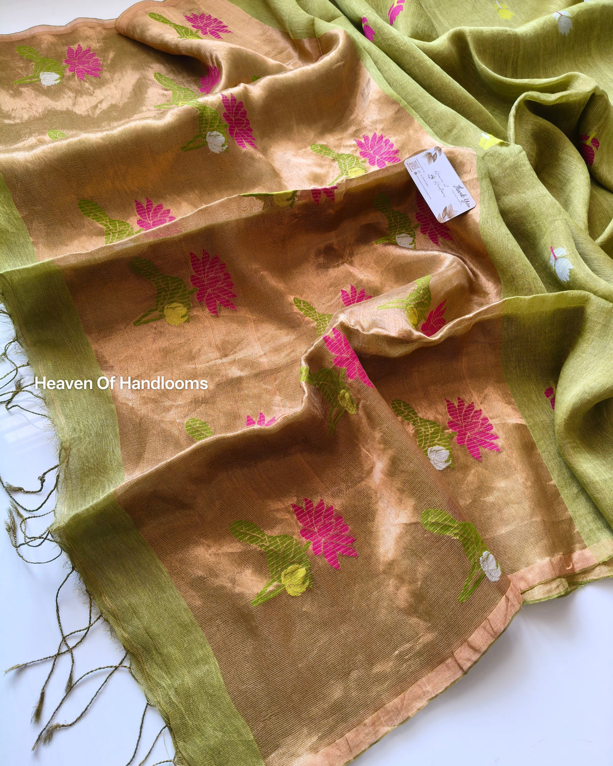 Linen by Silk - Mehandi Rose
