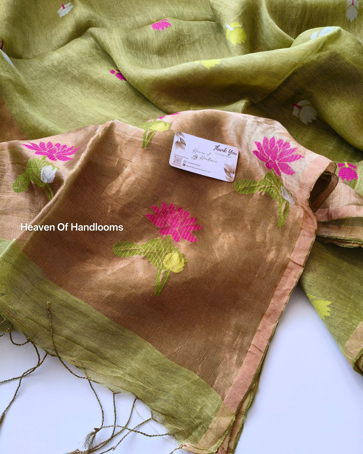 Linen by Silk - Mehandi Rose