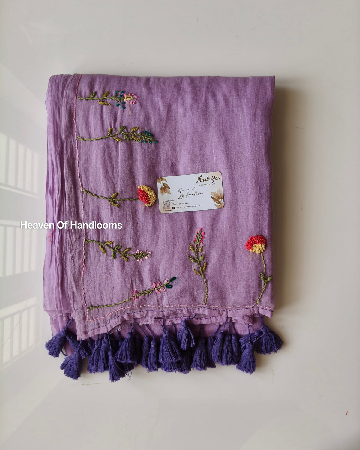 Premium Hand Stitch - Lilac Pastel Meadow