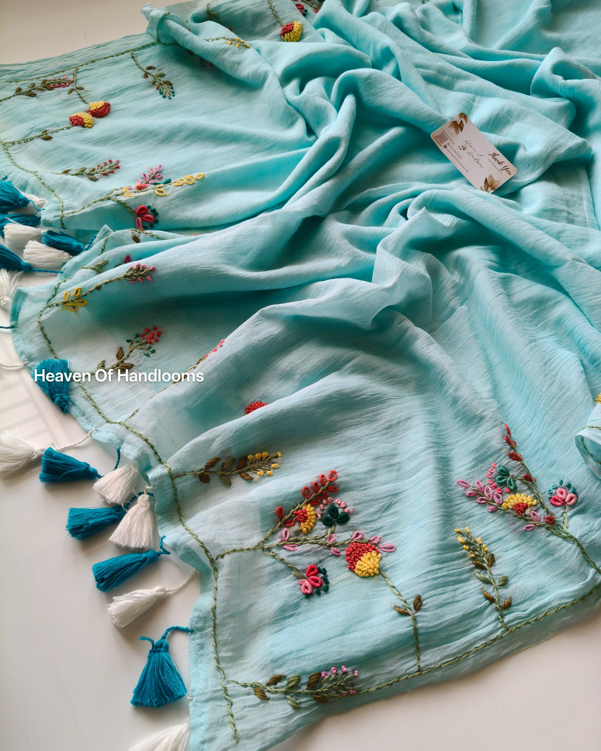 Premium Hand Stitch - Sky Pastel Meadow