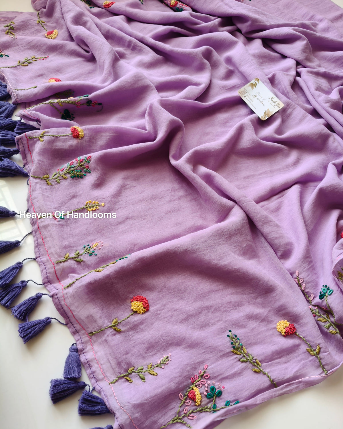 Premium Hand Stitch - Lilac Pastel Meadow