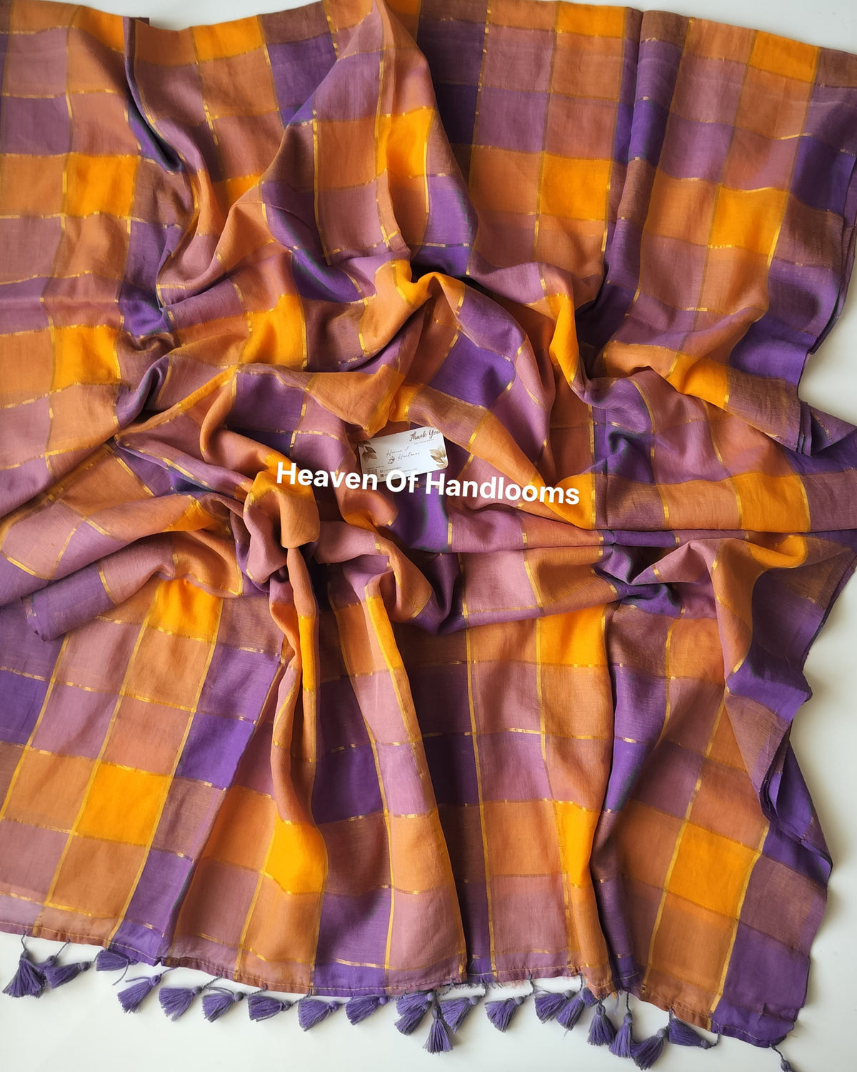 Festive Saree - Purple Kattam